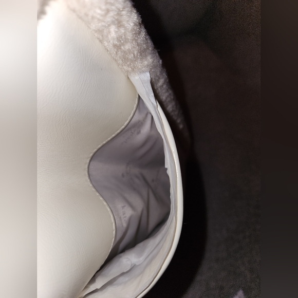 ♠️Kate Spade♠️$459 RETAIL New York Jett Faux Shearling Tote, Large, Merengue NWT - Picture 10 of 15